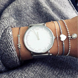 New Arrival Bracelet Sets Minimalist Gold Silver Color Hollow Lotus Bangle Bracelets Gift for Women Exquisite Party Jewelry
