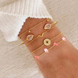 New Arrival Bracelet Sets Minimalist Gold Silver Color Hollow Lotus Bangle Bracelets Gift for Women Exquisite Party Jewelry