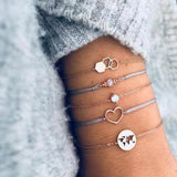 2019 Bohemian Bracelets & Bangles Set Vintage Bead Boho Charm Bracelet For Women Jewelry Accessories Pulseras Mujer Bijoux Femme